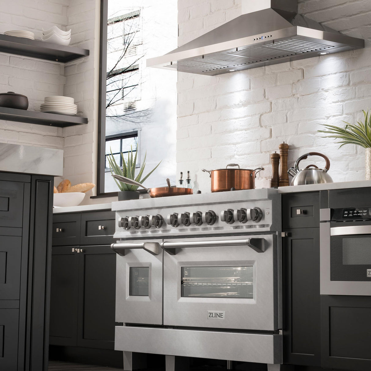 ZLINE RAS-SN-BR-48 Gas Range in DuraSnow Stainless Steel - image 24