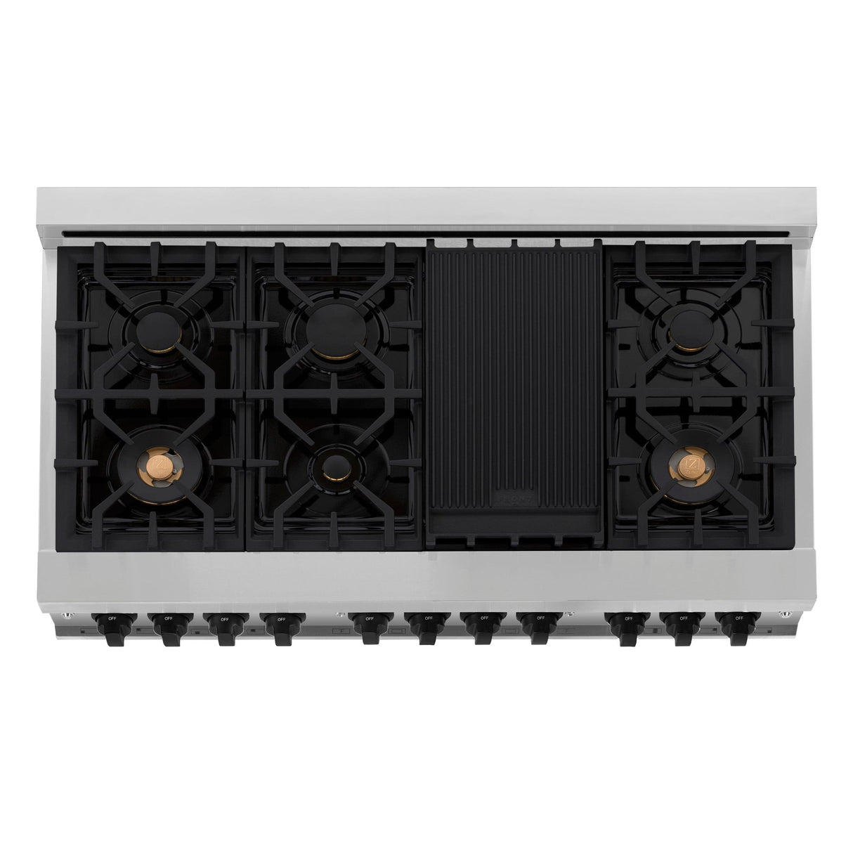 ZLINE RAZ-48-MB Dual Fuel Range in Stainless Steel - image 8