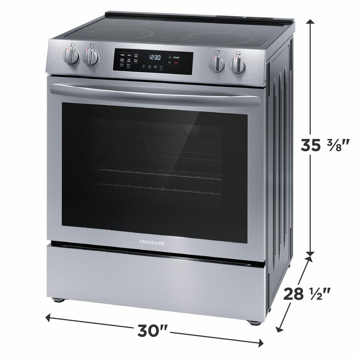 Frigidaire 30" Front Control Electric Range - (FCFE3083AS)