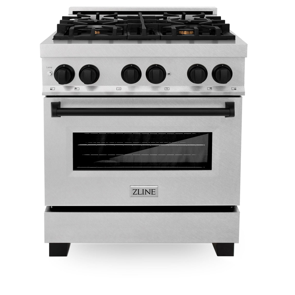 ZLINE RASZ-SN-30-MB Dual Fuel Range in DuraSnow Stainless Steel - image 1