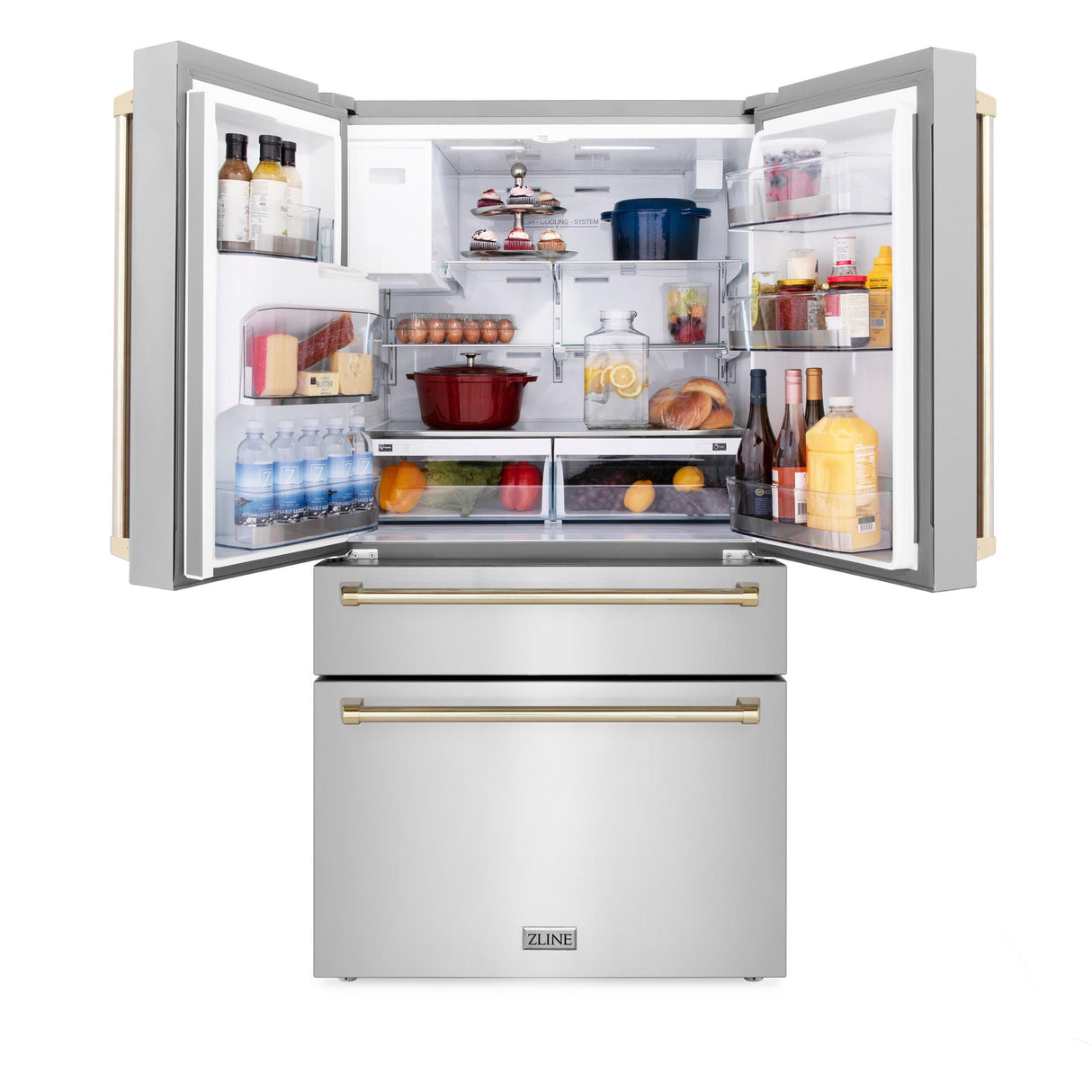 ZLINE RFMZW36G French Door Refrigerator in Fingerprint-Resistant Stainless Steel - image 3