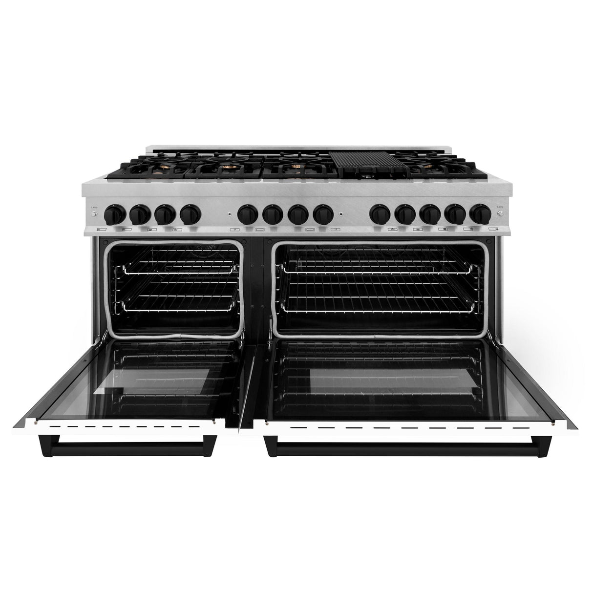 ZLINE RASZ-WM-60-MB Dual Fuel Range in DuraSnow Stainless Steel - image 2