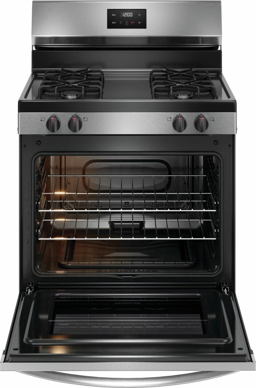 Frigidaire 30" Gas Range - (FCRG3051BS)