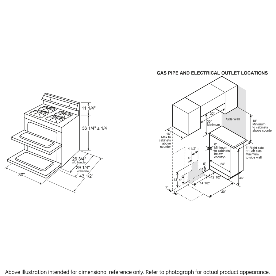 GE JGBS86SPSS - 30 in. 6.8 cu. ft. Air Fry True European Convection Double Oven Gas Range with 5 Sealed Burners & Griddle - Stainless Steel