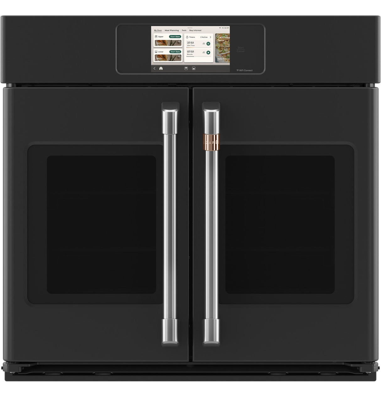 Café CTS90FP3ZD1 Professional Series 30" French-Door Single Wall Oven in Matte Black