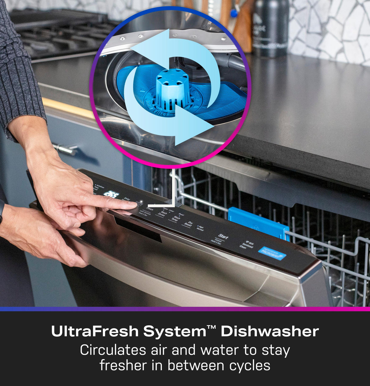 GE Profile(TM) ENERGY STAR(R) UltraFresh System Dishwasher with Stainless Steel Interior - (PDP755SYRFS)