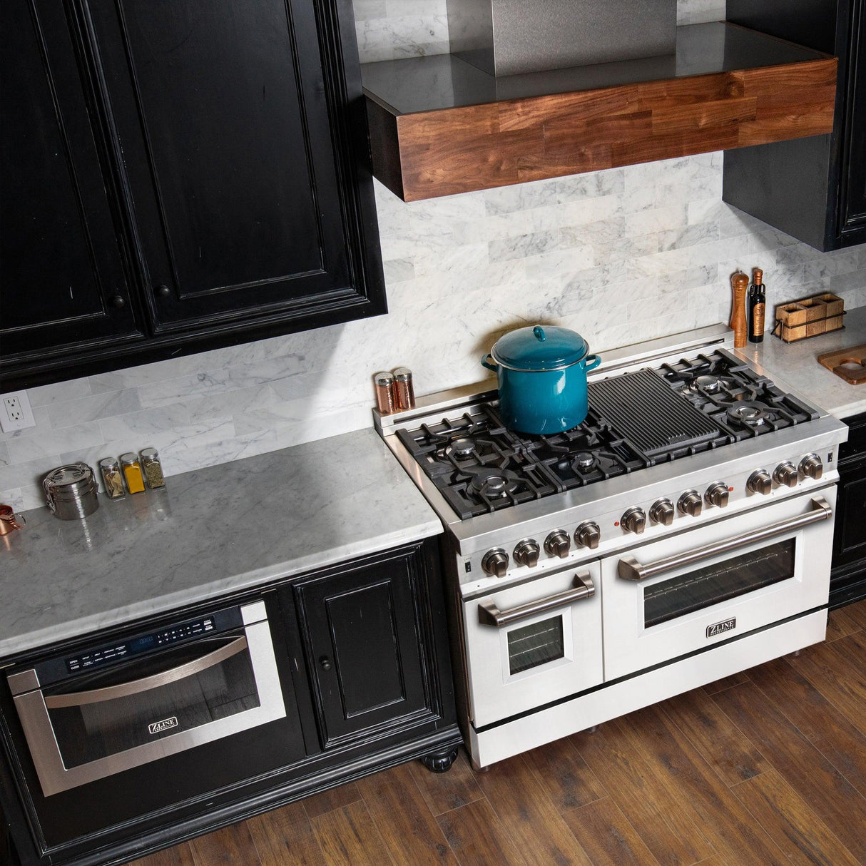 ZLINE RA-WM-48 Dual Fuel Range in White - image 7