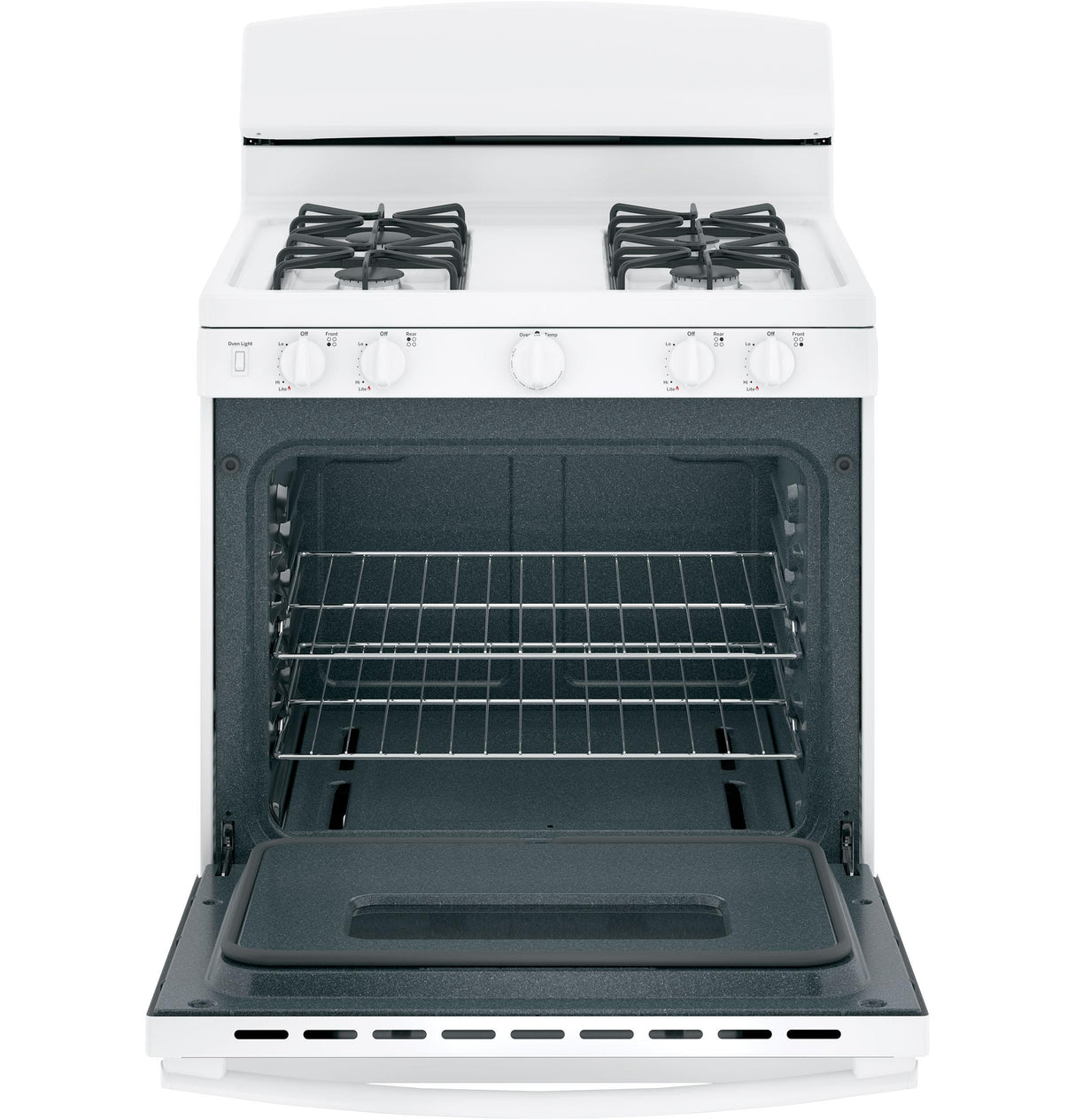 GE JGBS10DEMWW - 30 in. 4.8 cu. ft. Gas Range with 4 Sealed Burners - White
