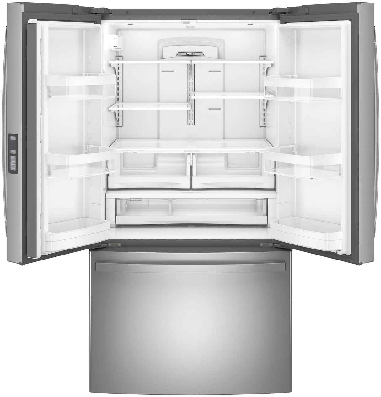 GE GNE29GYNFS - 36 in. 28.7 cu. ft. French Door Refrigerator with Ice Maker - Fingerprint Resistant Stainless