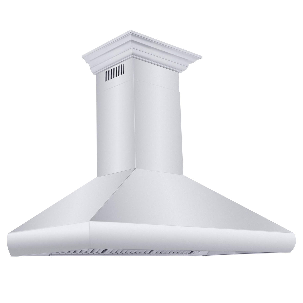 ZLINE Professional Convertible Vent Wall Mount Range Hood in Stainless Steel with Crown Molding (587CRN) - (587CRN48)