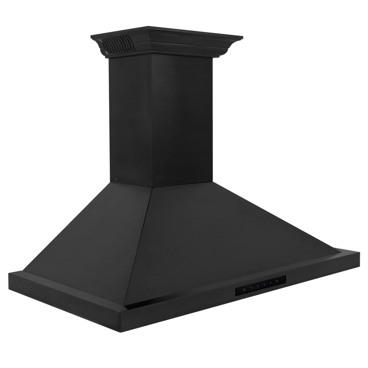 ZLINE Ducted Vent Wall Mount Range Hood in Black Stainless Steel with Built-in ZLINE CrownSound Bluetooth Speakers (BSKBNCRN-BT) - (BSKBNCRNBT30)