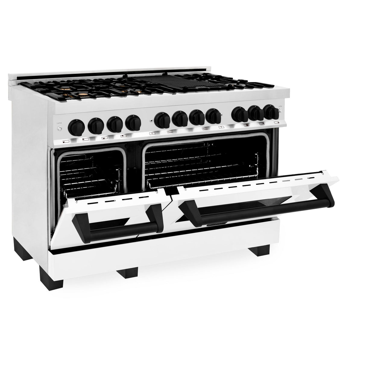 ZLINE RAZ-WM-48-MB Dual Fuel Range in Stainless Steel - image 3