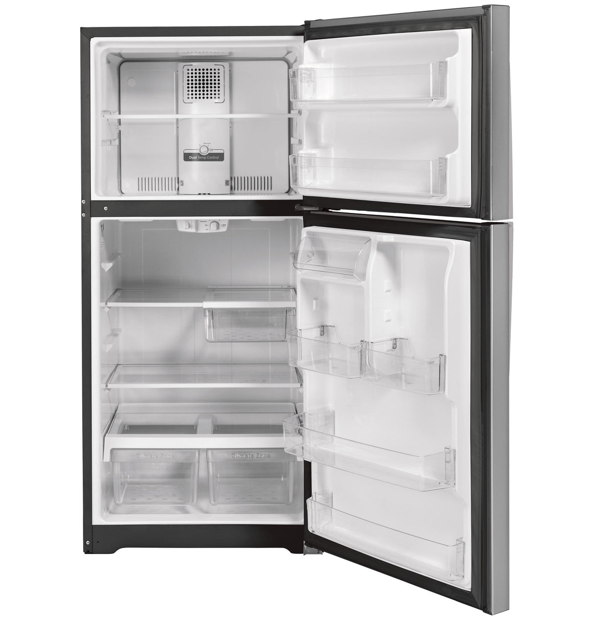 GE GTS22KYNRFS - 33 in. 21.9 cu. ft. Garage Ready Top Freezer Refrigerator - Fingerprint Resistant Stainless