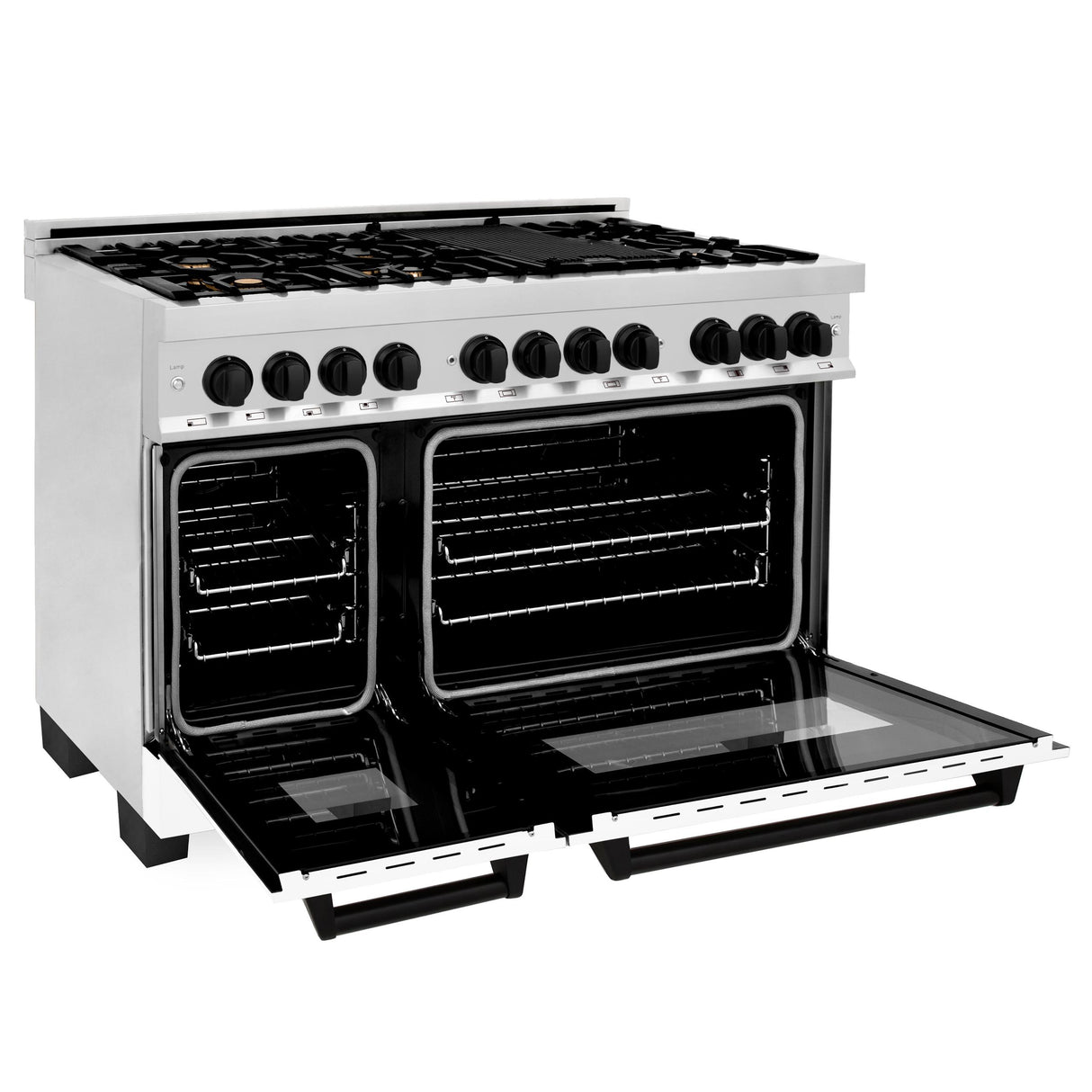 ZLINE RAZ-WM-48-MB Dual Fuel Range in Stainless Steel - image 4
