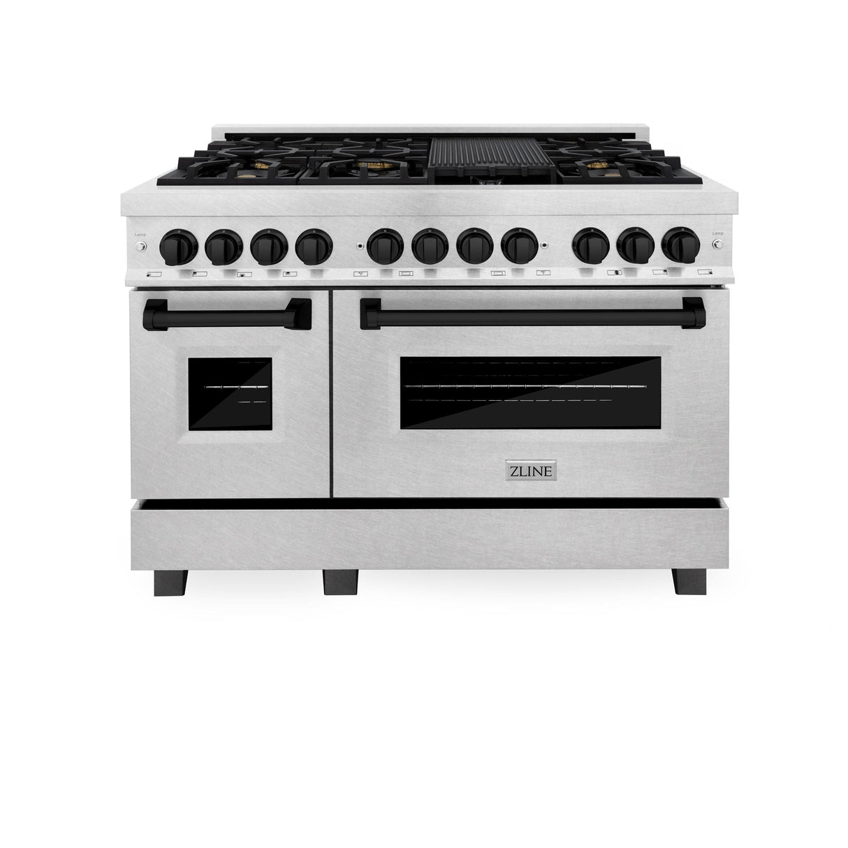 ZLINE RASZ-SN-48-G Dual Fuel Range in DuraSnow Stainless Steel - image 14