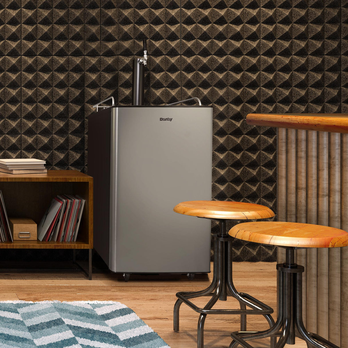 Danby 5.4 cu. ft. Single-Tap Keg Cooler in Stainless Steel - (DKC054A9SLDB)