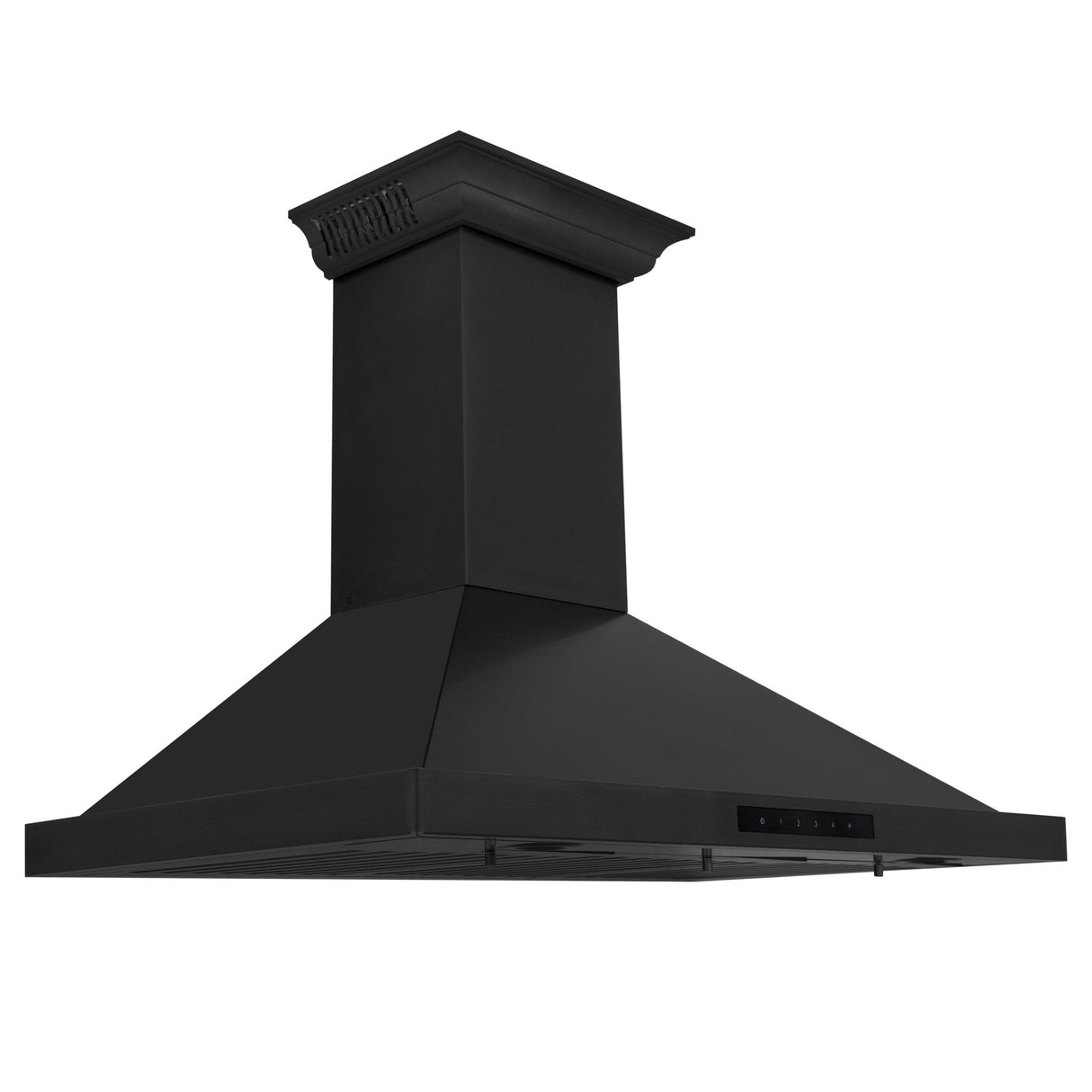 ZLINE Ducted Vent Wall Mount Range Hood in Black Stainless Steel with Built-in ZLINE CrownSound Bluetooth Speakers (BSKBNCRN-BT) - (BSKBNCRNBT30)