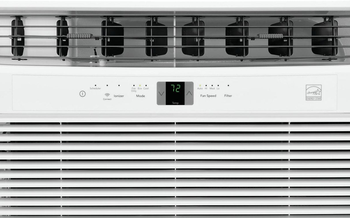 Close-up of the Frigidaire 12,000 BTU Built-In WiFi Room Air Conditioner Model FHTW123WA1