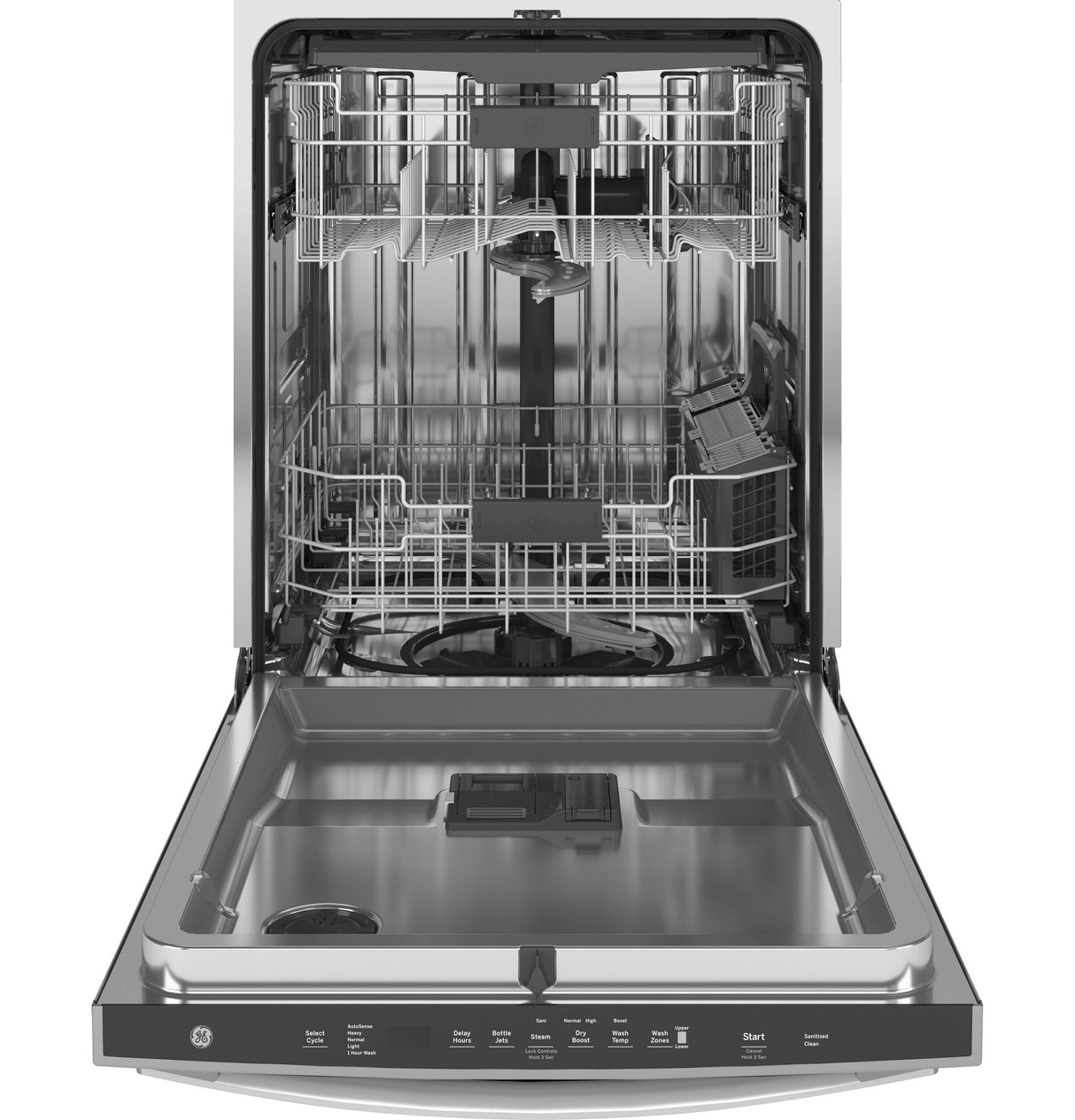 GE(R) ENERGY STAR(R) Top Control with Stainless Steel Interior Dishwasher with Sanitize Cycle & Dry Boost with Fan Assist - (GDT665SSNSS)