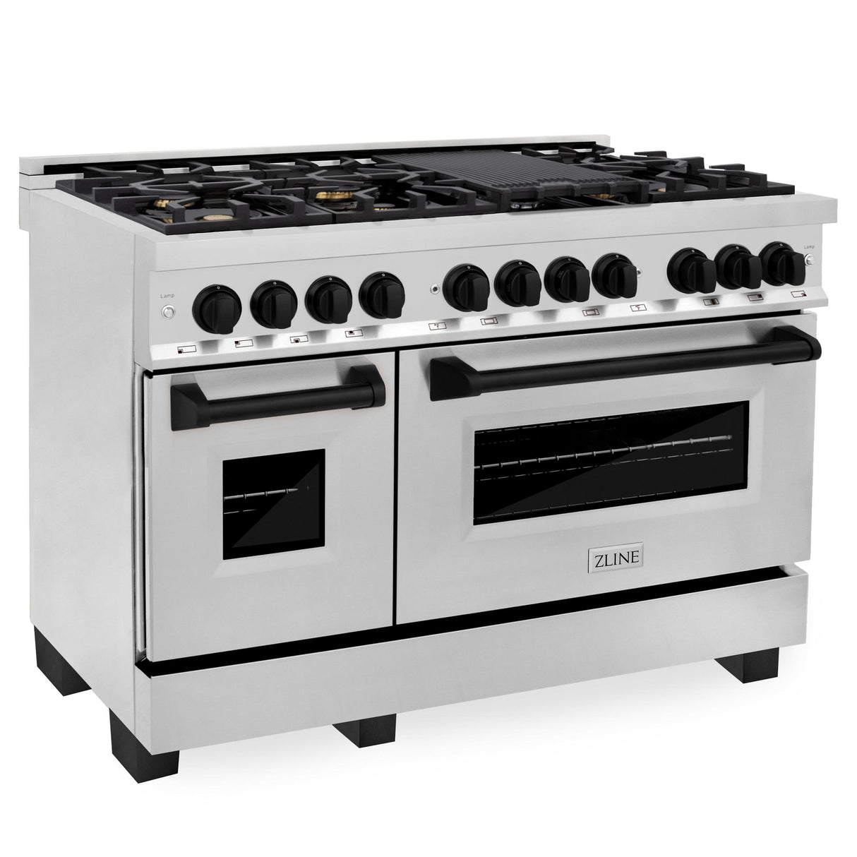 ZLINE RAZ-48-MB Dual Fuel Range in Stainless Steel - image 4
