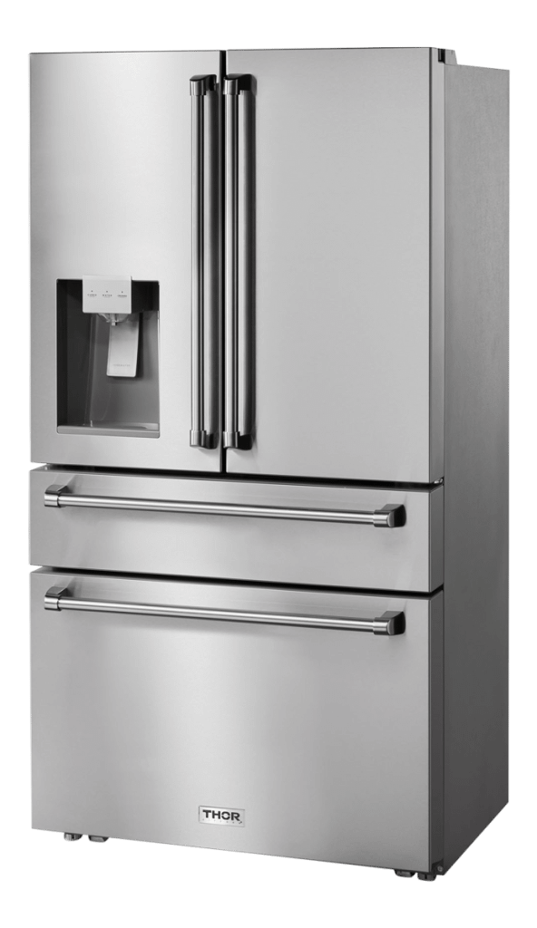 Thor Kitchen 36 Inch Professional French Door Refrigerator With Ice and Water Dispenser - Model Trf3601fd - (TRF3601FD) - THOR KITCHEN