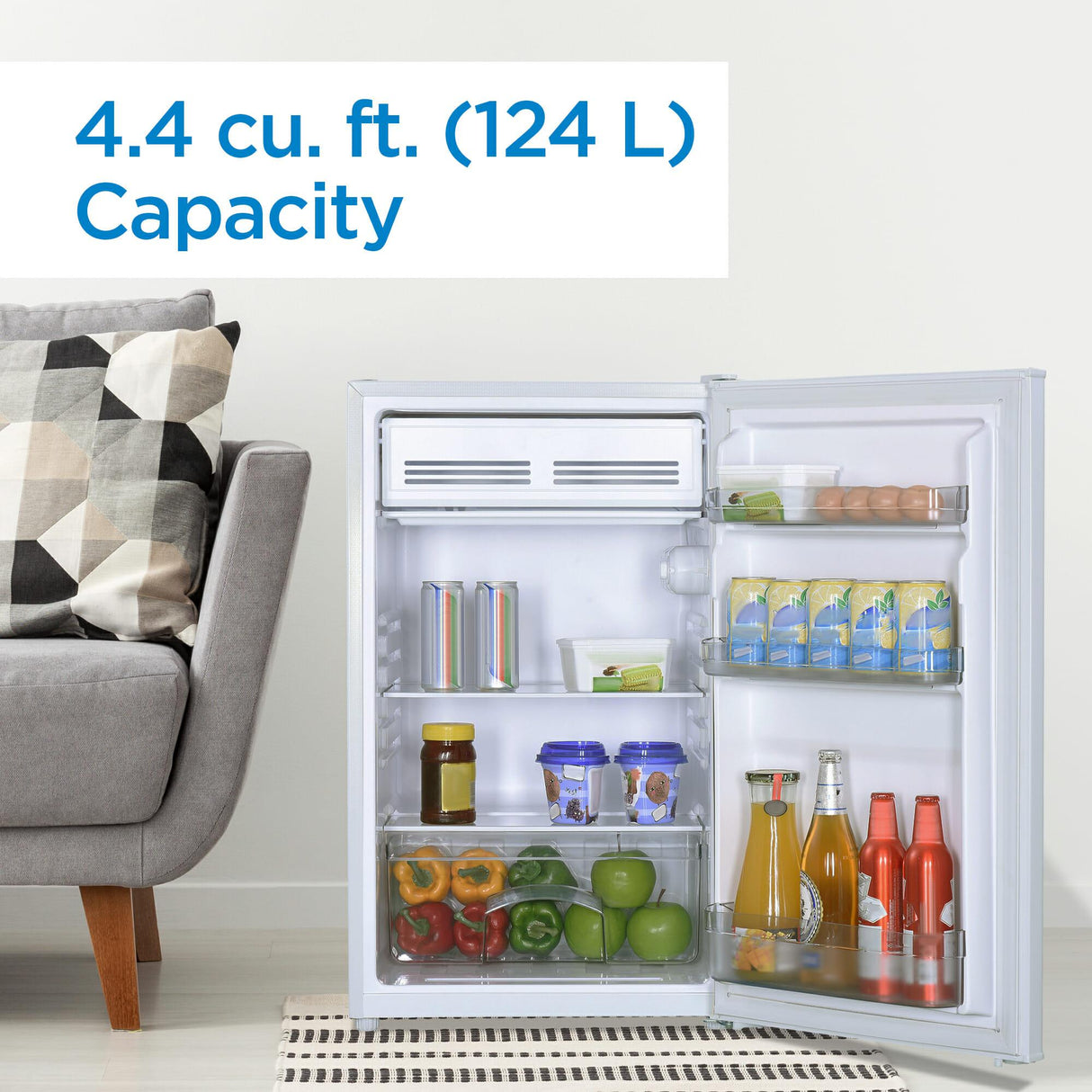 Danby 4.4 cu. ft. Compact Fridge in White - (DCR044B1WM)