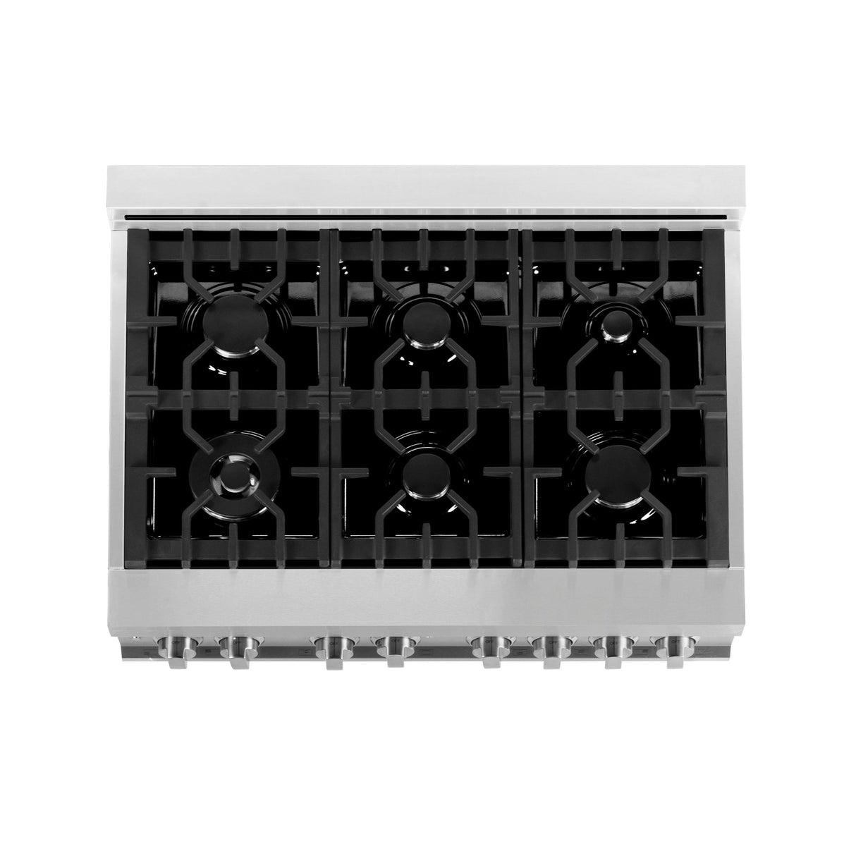 ZLINE 36 in. 4.6 cu. ft. Electric Oven and Gas Cooktop Dual Fuel Range with Griddle in Stainless Steel (RA-GR-36) - (RAGR36)