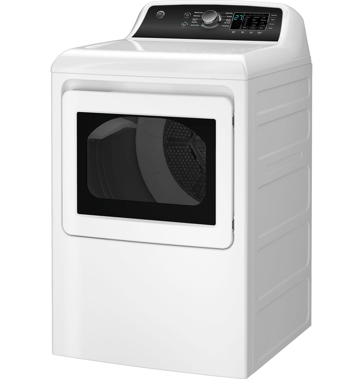 GE(R) 7.4 cu. ft. Capacity Electric Dryer with Up To 120 ft. Venting and Sensor Dry - (GTD58EBSVWS)
