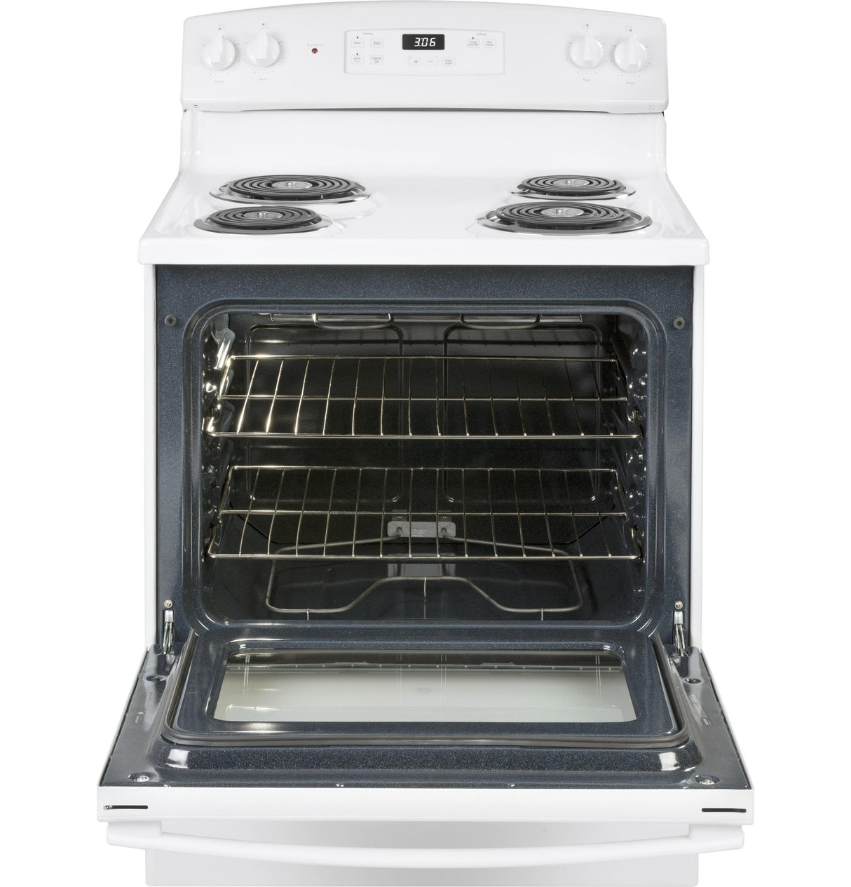 GE JBS360DMWW - 30 in. 5 cu. ft. Electric Range with Coil Burners - White