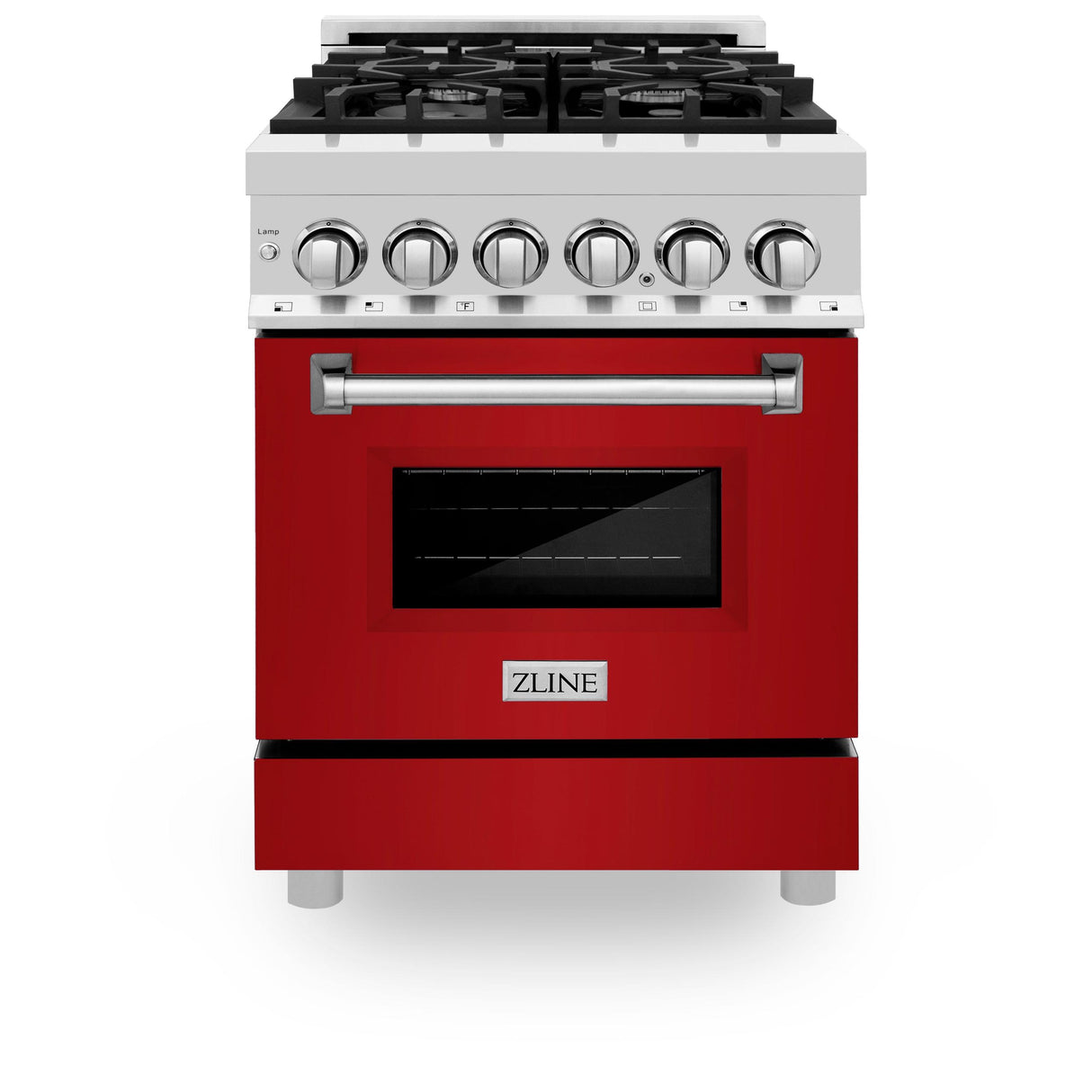 ZLINE RARM24 Dual Fuel Range in Red - image 1