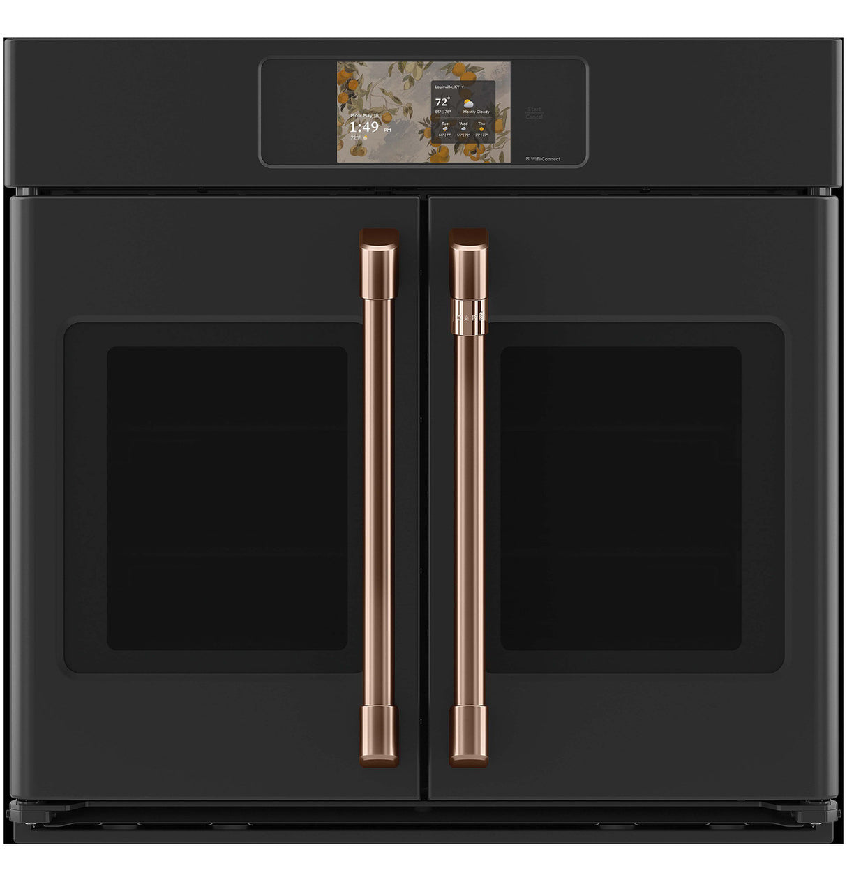 Café CTS90FP3ZD1 French-Door Single Wall Oven with Brushed Copper hardware