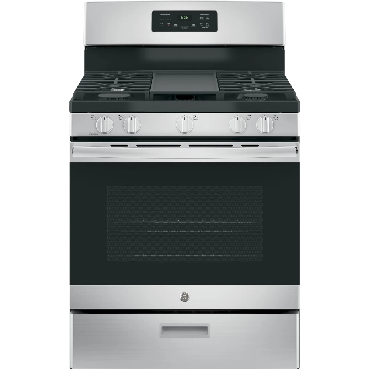 30 Inch Free-Standing Gas Range with 5 Sealed Burners, 5.0 cu.