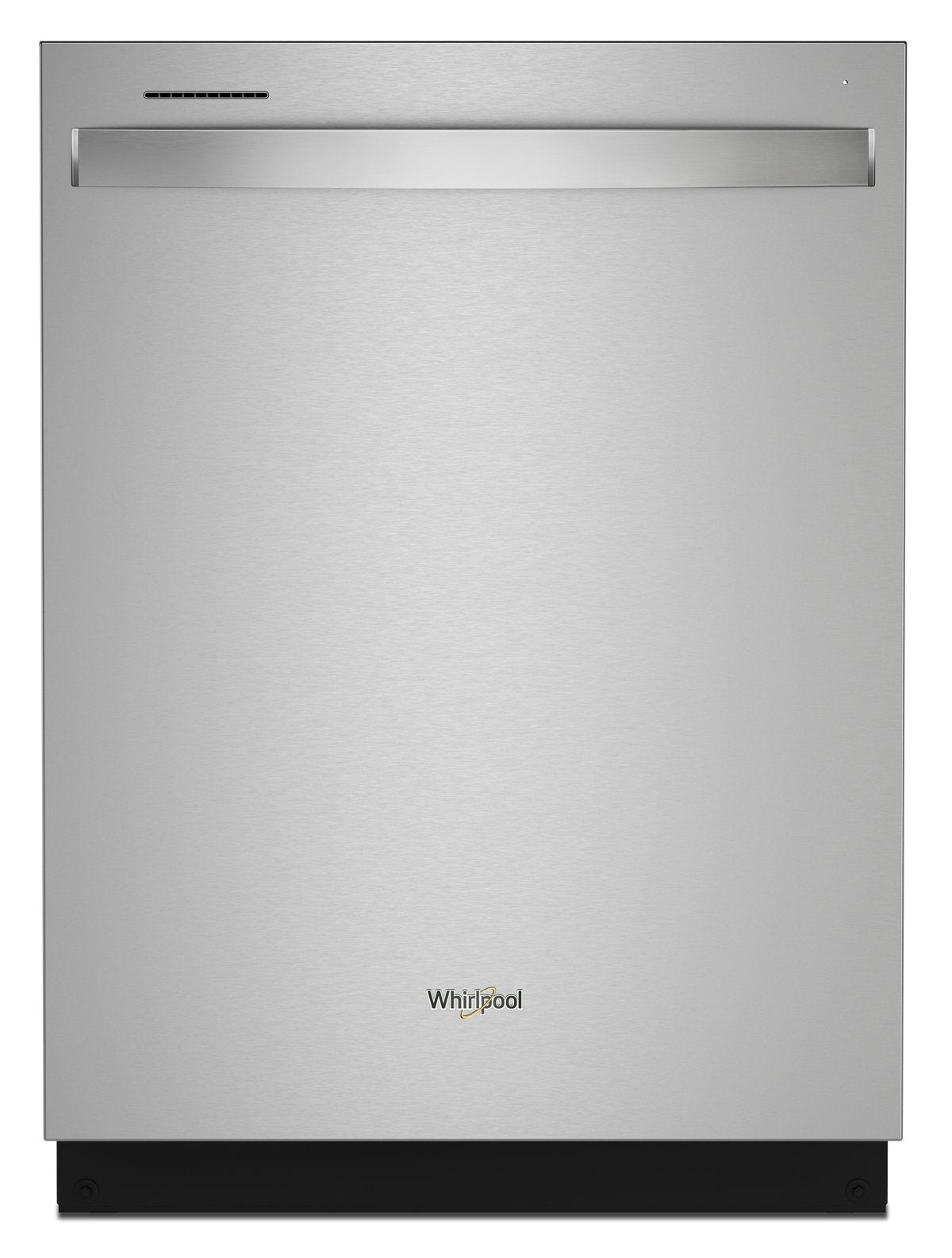 Whirlpool WDT740SALZ fingerprint-resistant stainless steel dishwasher front