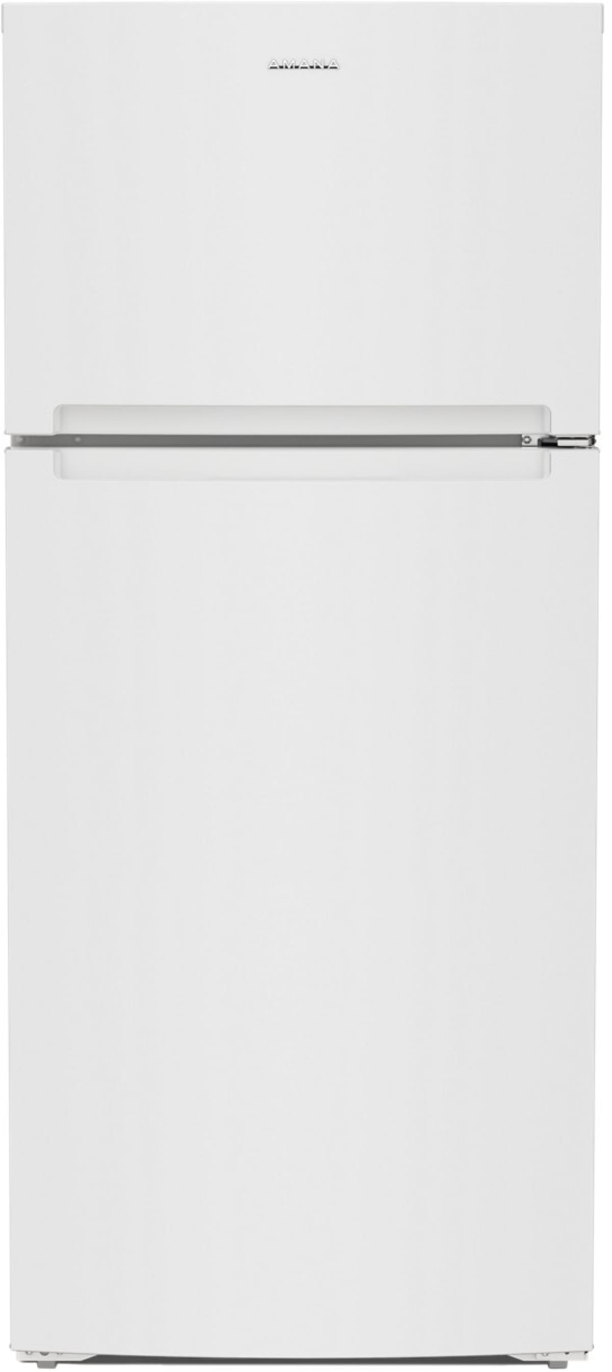 Amana ARTX3028PW 28-Inch Top-Freezer Refrigerator in White - front view