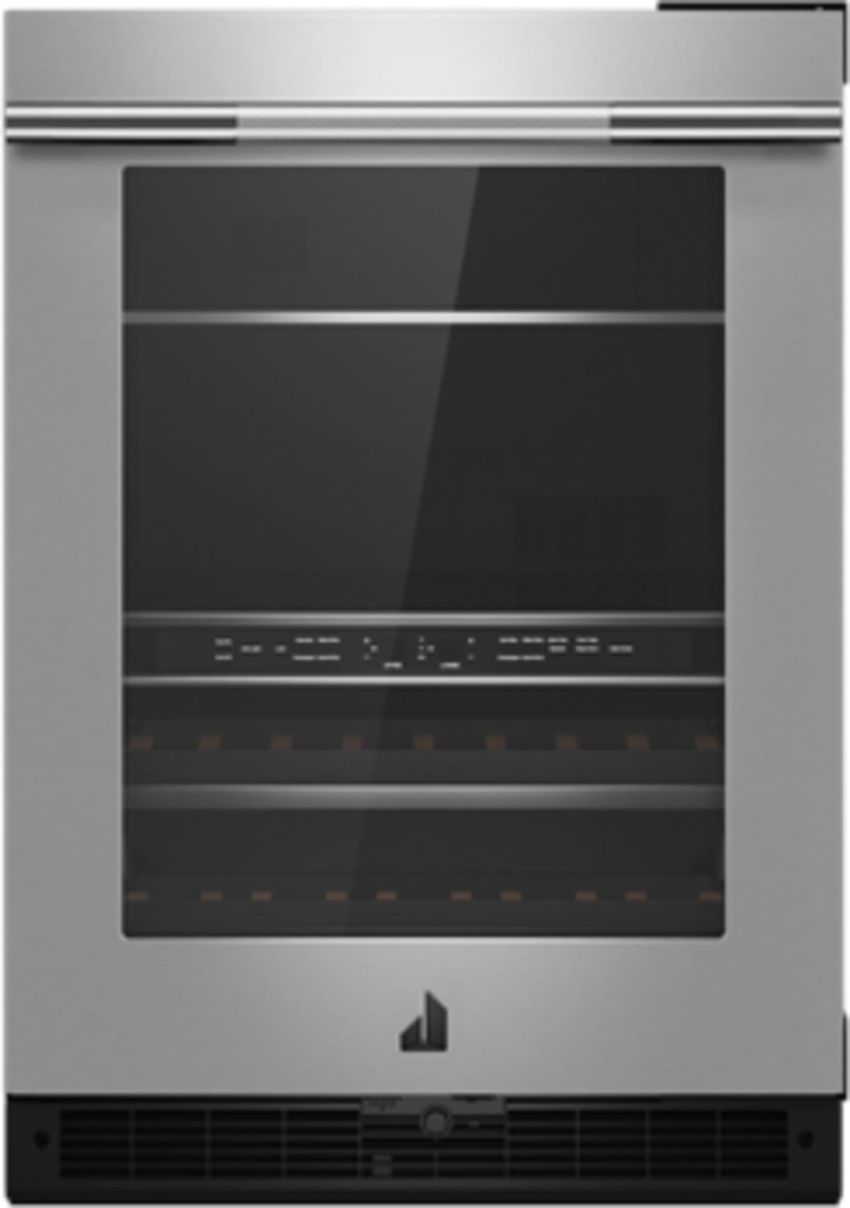 JennAir JUBFR242HL 24-inch built-in undercounter beverage center, stainless steel, right hinge
