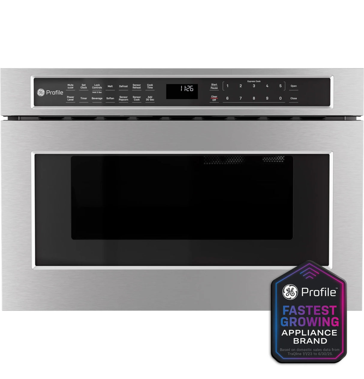 GE Profile PWL1126SWSS 24 inch microwave drawer oven in stainless steel