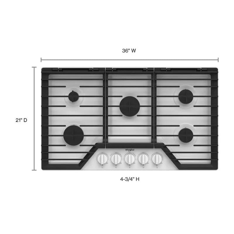 Whirlpool WCGK5036PW Cooktop