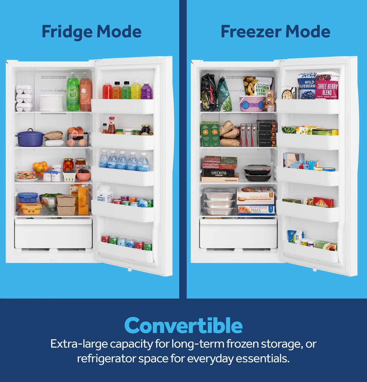 GE FUF14SZRWW 14.3 Cu. Ft. Garage Ready Convertible Upright Freezer White - image 7