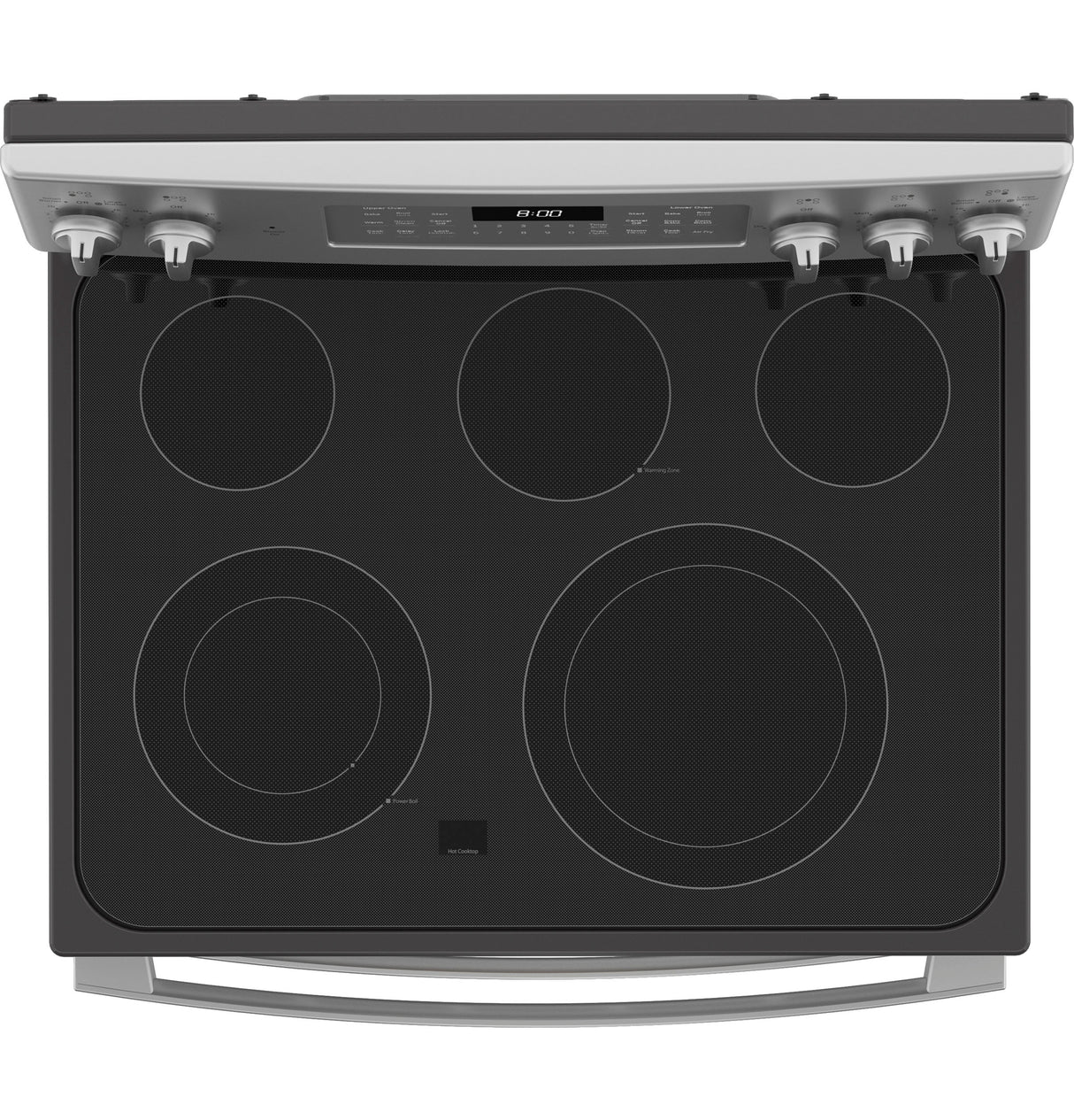 GE JBS86SPSS - 30 in. 6.6 cu. ft. Air Fry Standard Convection Double Oven Electric Range with Smoothtop Burners - Stainless Steel