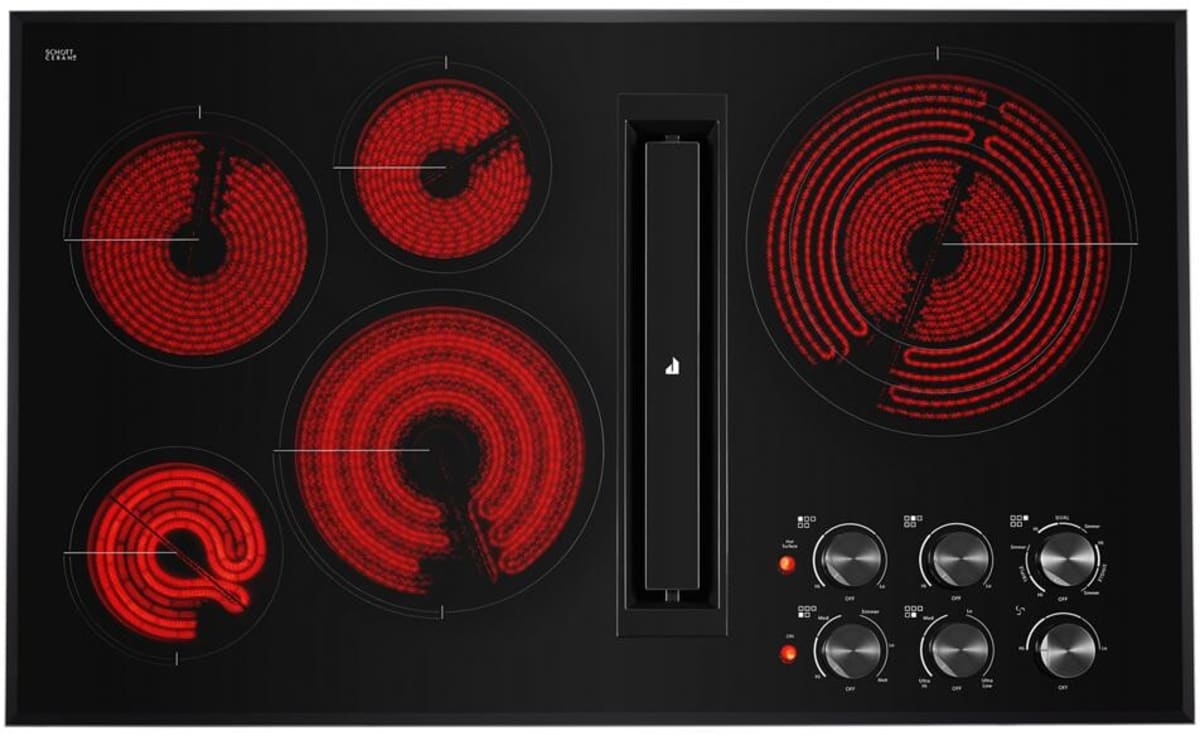 JennAir JED3536GB cooktop front view