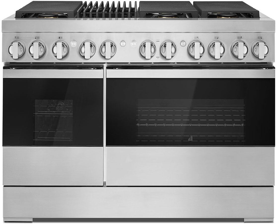 JennAir JDRP648HM NOIR 48-inch Dual-Fuel Professional Range with Grill Stainless Steel