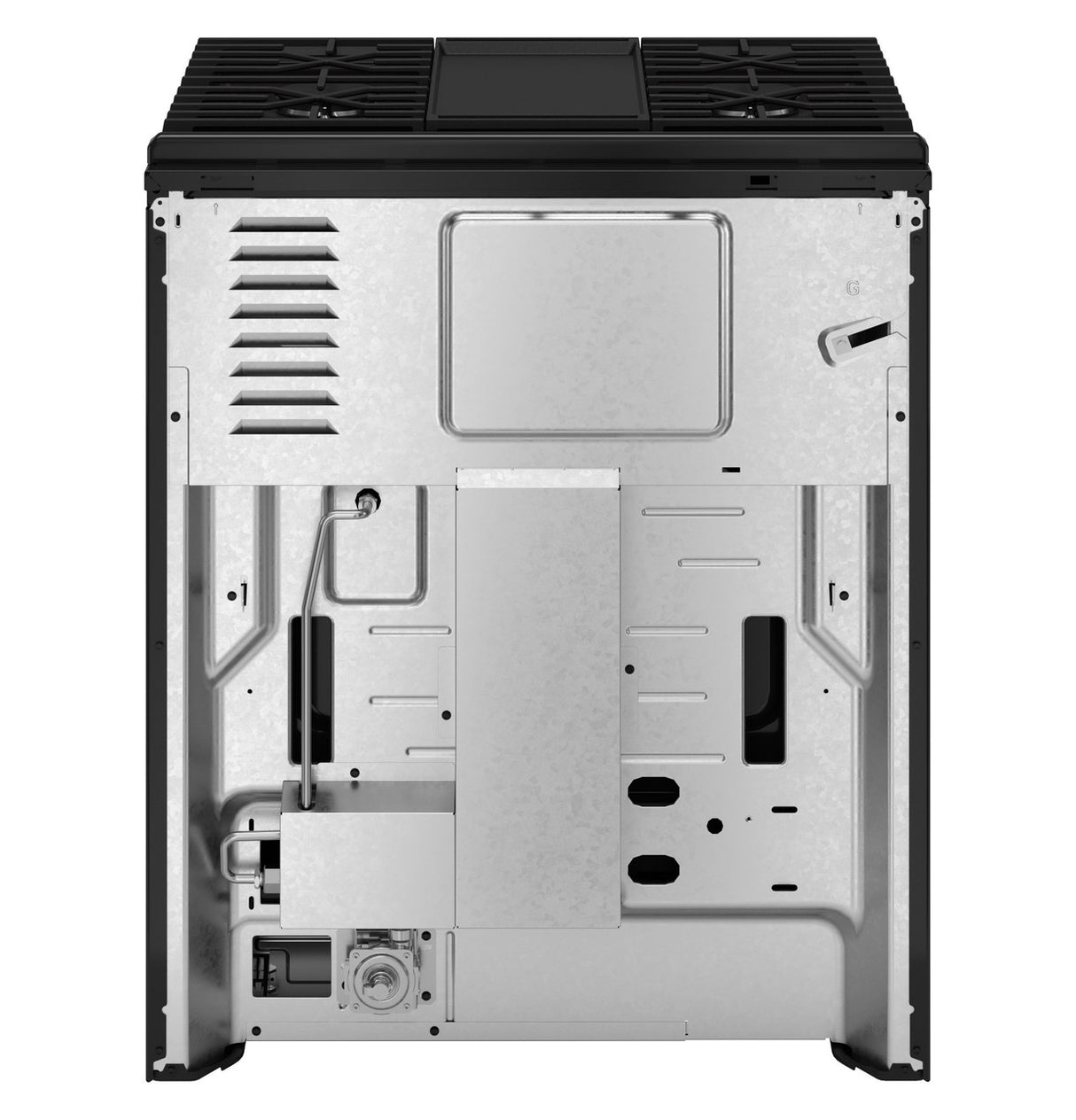 GE 30" Slide-In Front-Control Convection Gas Range with Air Fry – Slate (GGS600AVDS)