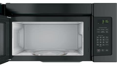 GE 1.6 Cu. Ft. Over-the-Range Microwave Oven with Recirculating Venting - Black