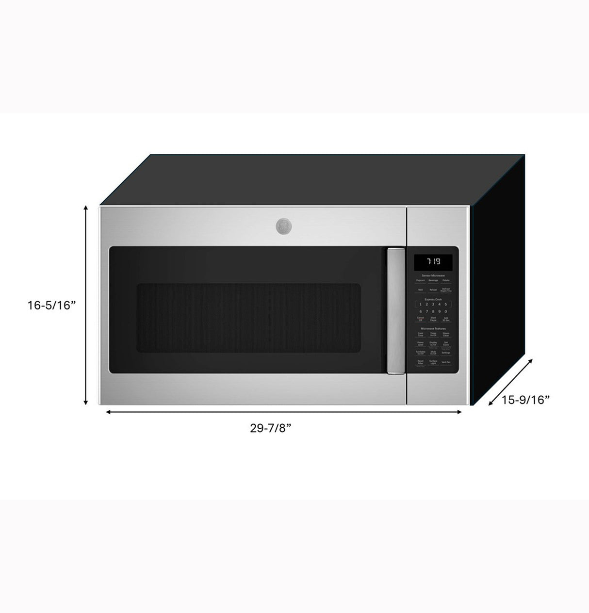 GE JVM7195RWSS microwave charcoal filter