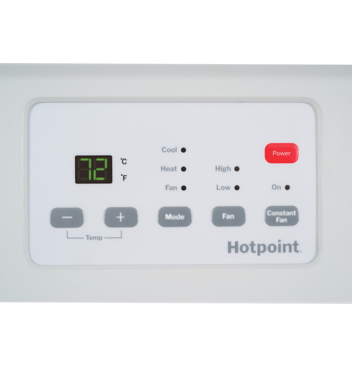 Hotpoint 7,000 BTU PTAC Air Conditioner with 2.5 kW Electric Heat, 230/208V, 15 Amp, R-32