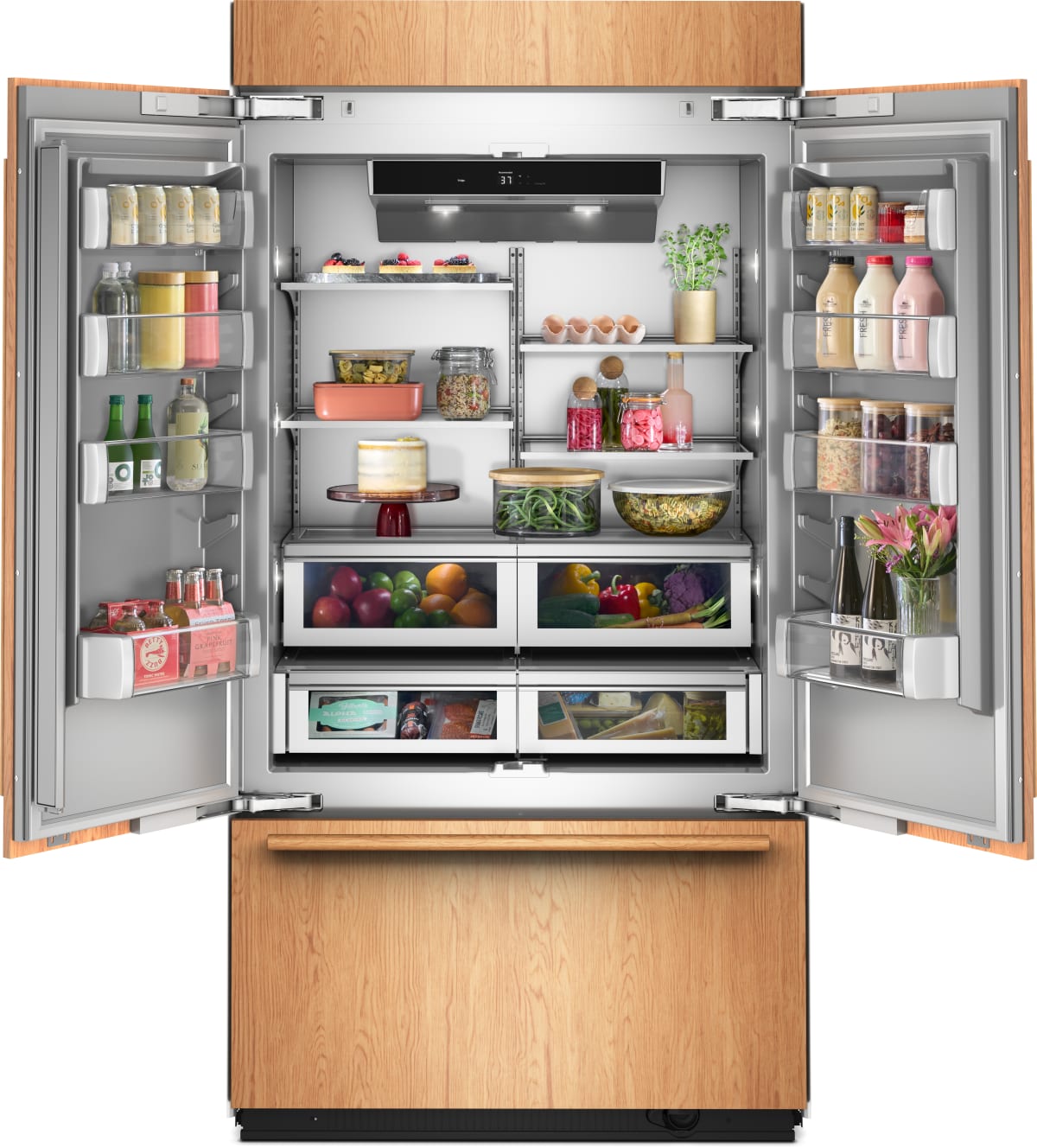 KitchenAid KBFN542TPA interior detail