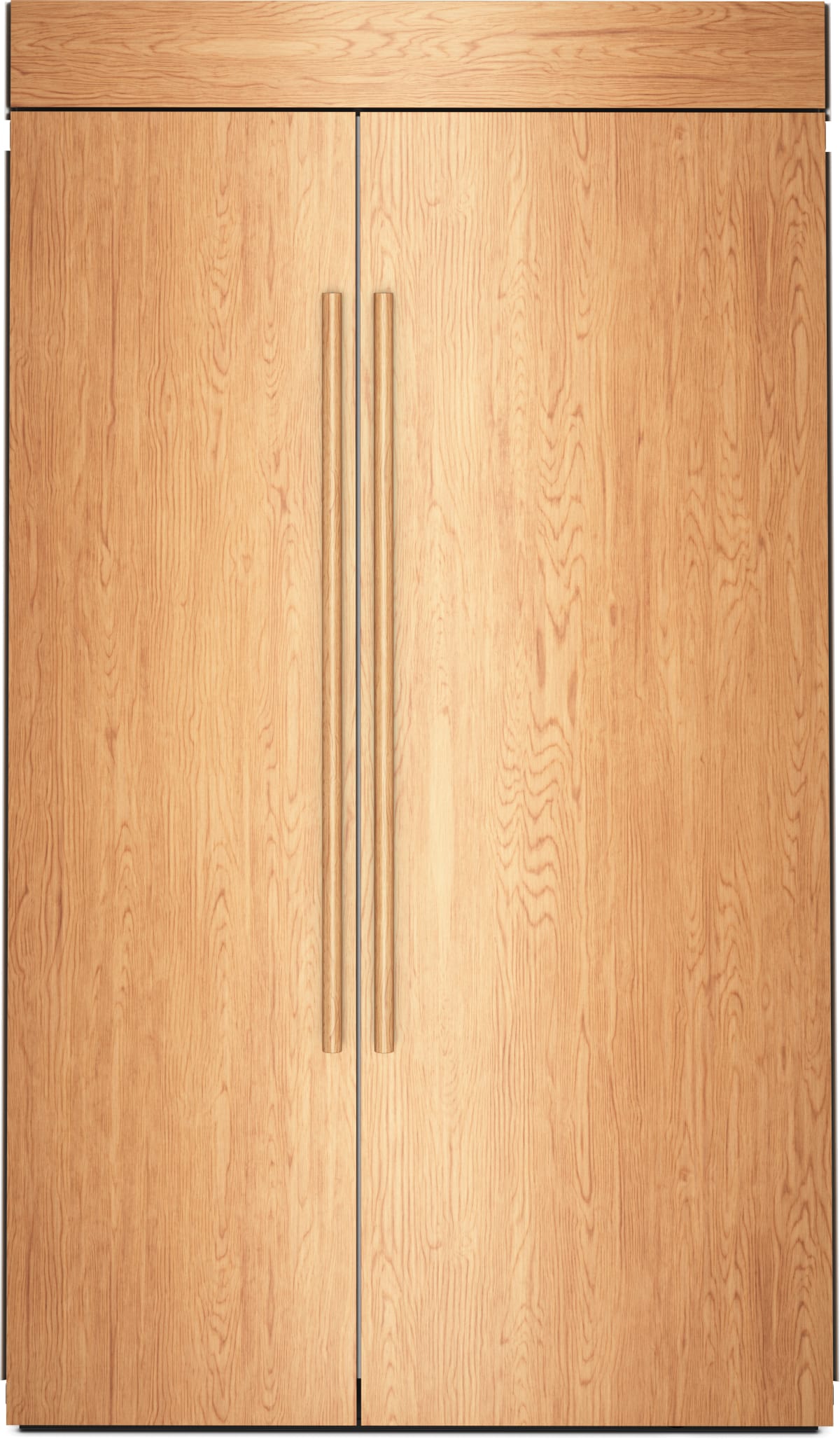 KitchenAid KBSN748TPA panel-ready built-in side-by-side refrigerator front
