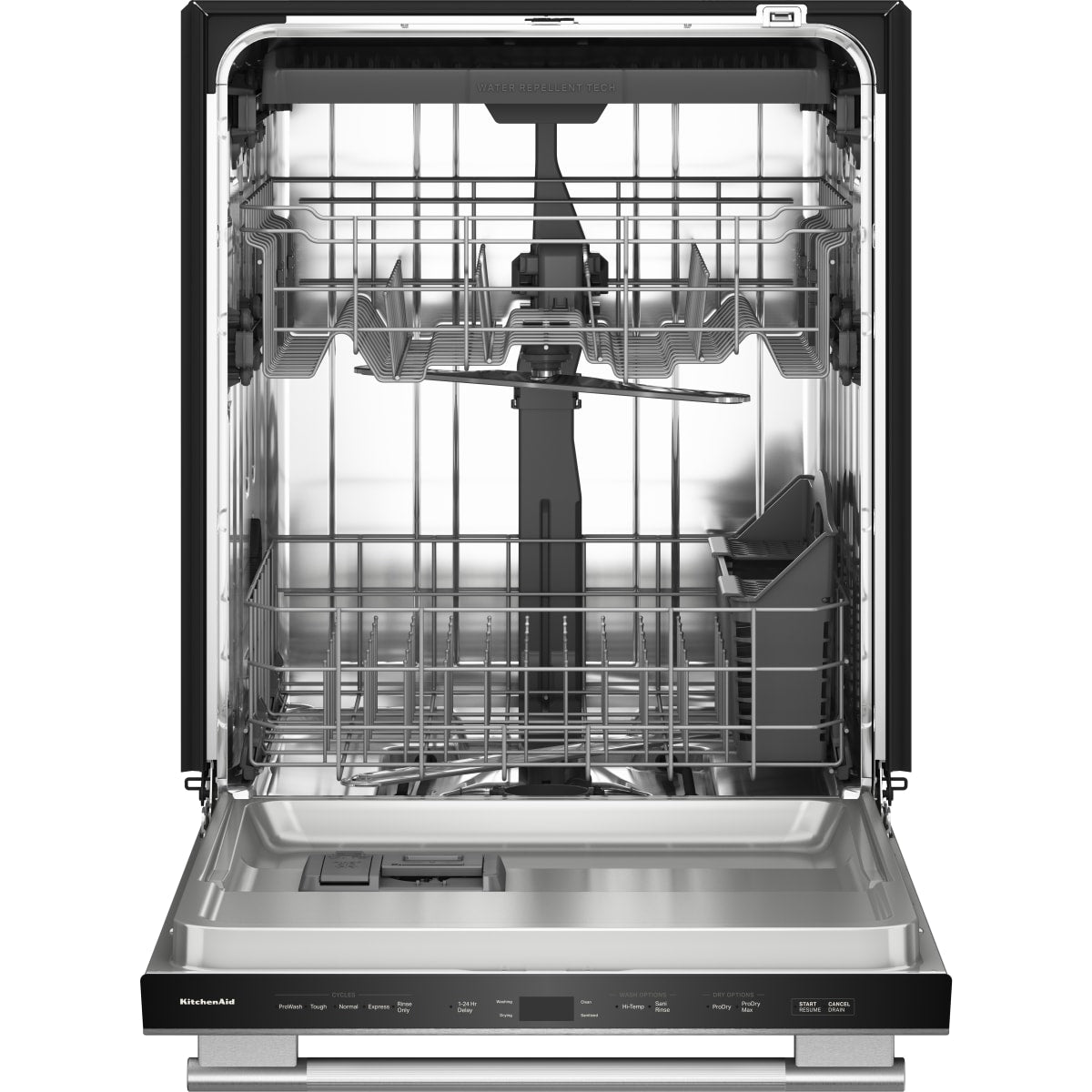 KitchenAid KDTS224SPS 24" Full Console Built-In Dishwasher in PrintShield Finish