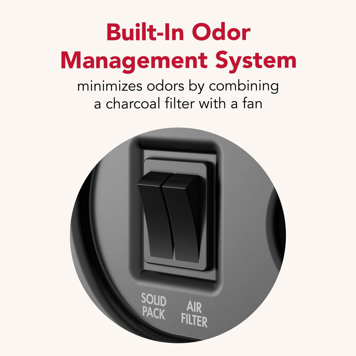 KitchenAid KTTP515TSS trash compactor - odor management system