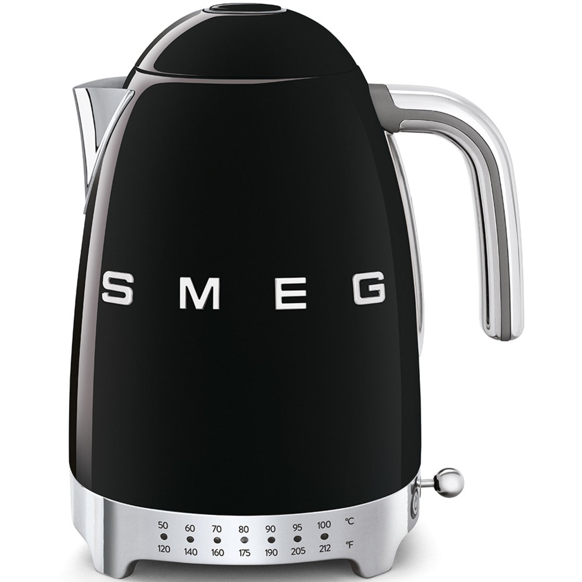 Smeg 50's Retro Design KLF04BLUS Electric Variable Temperature Kettle 56 oz. in Black